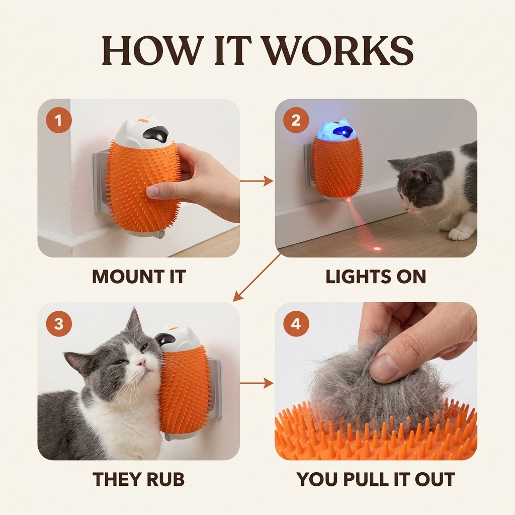 PurrBrush Self-Grooming Cat Brush